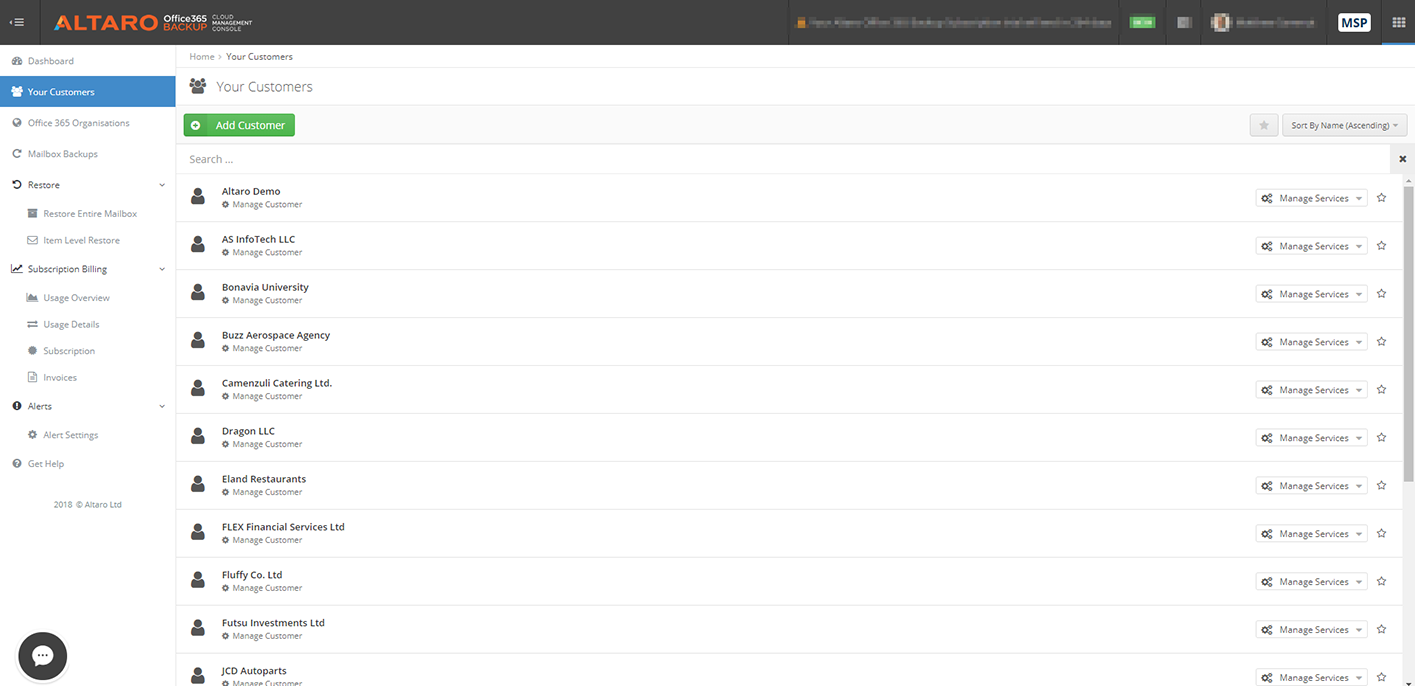 Altaro Office 365 Backup